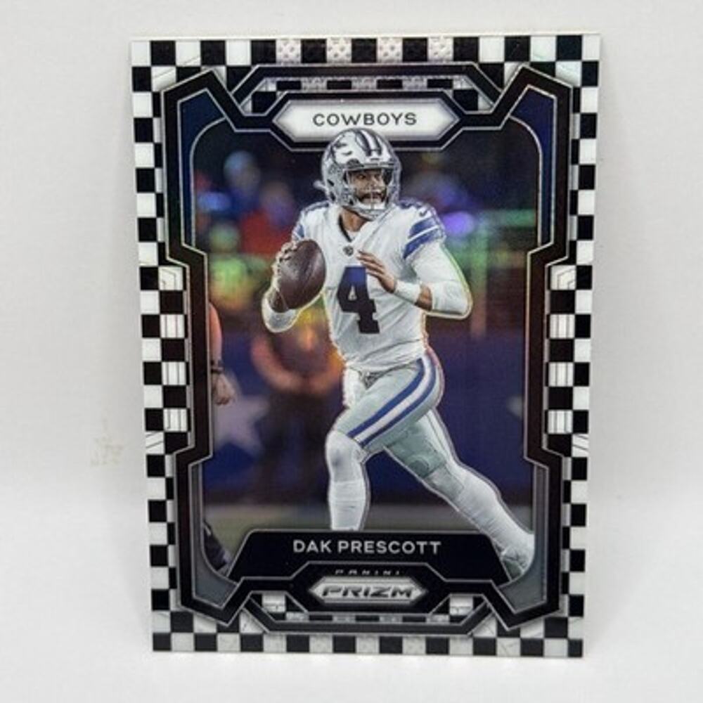 Dak Prescott Black & White Checkerboard Prizm 2023 Panini Prizm Football #73